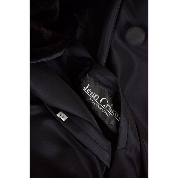 Jean Crisan 3/4 Length Reversible Black Sheared Mink Fur Coat - Picture 10 of 10